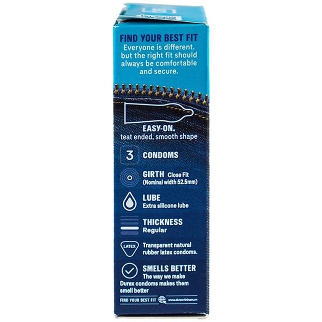 Durex Jeans Easy On Bao Cao Su Có Nhiều Gel Bôi Trơn Chính Hãng