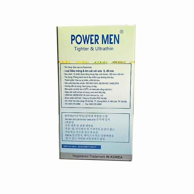 Power Men Tighter Ultrathin Bcs size nhỏ 49mm mỏng trơn của Hàn Quốc Power Men Tighter Ultrathin Bcs size nhỏ 49mm mỏng trơn của Hàn Quốc