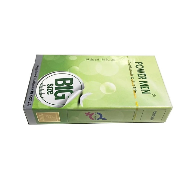 Bao cao su cỡ lớn 55mm Power Men Comfortable Ultra Thin Bao cao su cỡ lớn 55mm Power Men Comfortable Ultra Thin