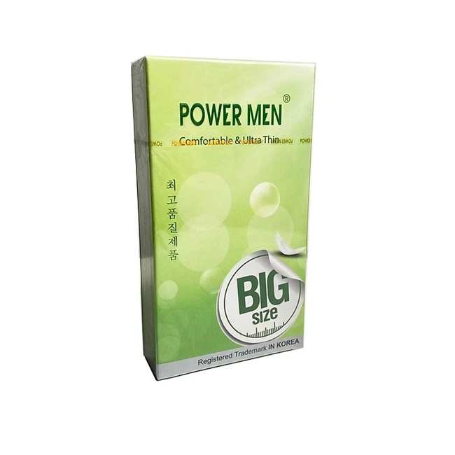 Bao cao su cỡ lớn 55mm Power Men Comfortable Ultra Thin Bao cao su cỡ lớn 55mm Power Men Comfortable Ultra Thin