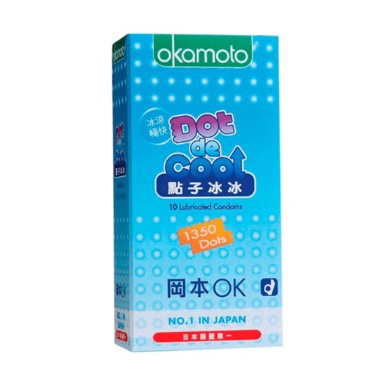 Bao cao su hương bạc hà có gai Okamoto Dot De Cool