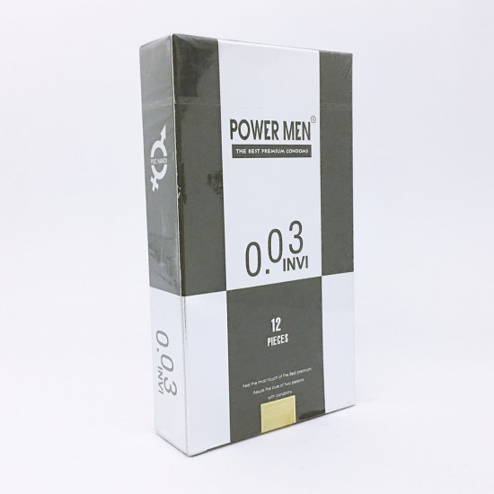 Bao cao su siêu mỏng Power Men 0.03 Invi Hàn Quốc