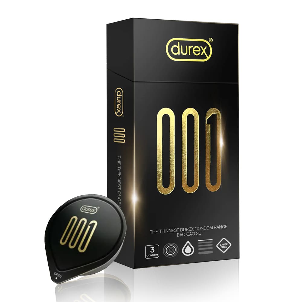 Bcs Durex 0.01 siêu mỏng size to 55mm Bcs Durex 0.01 siêu mỏng size to 55mm