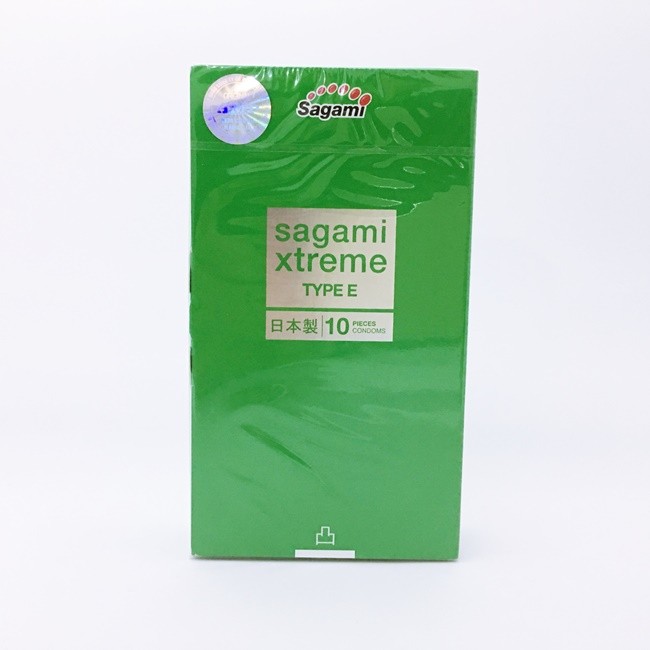 Bao cao su gai nhỏ li ti Sagami Xtreme Green Nhật Bản - 10s